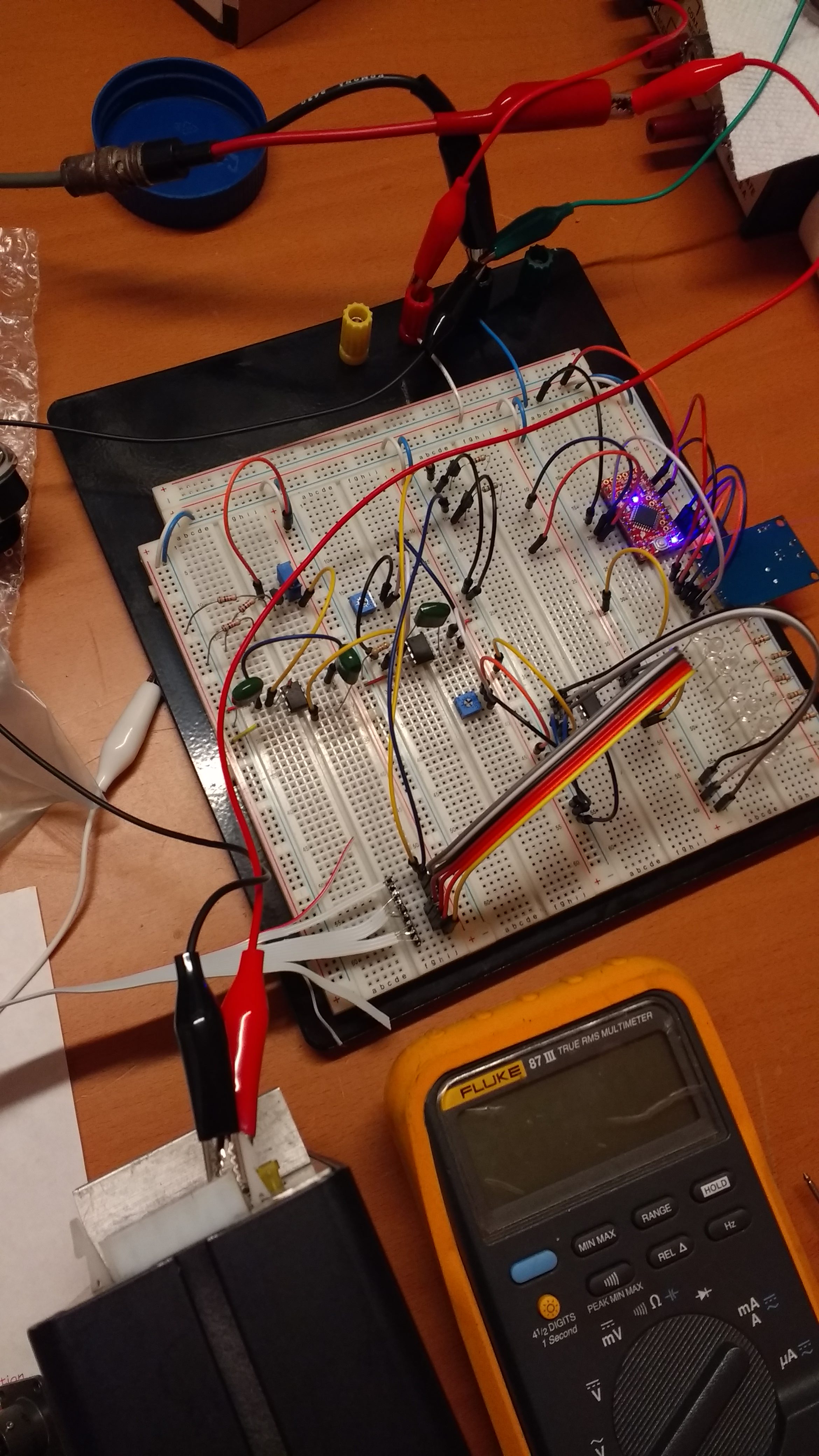 Testing electronics on a breadboard